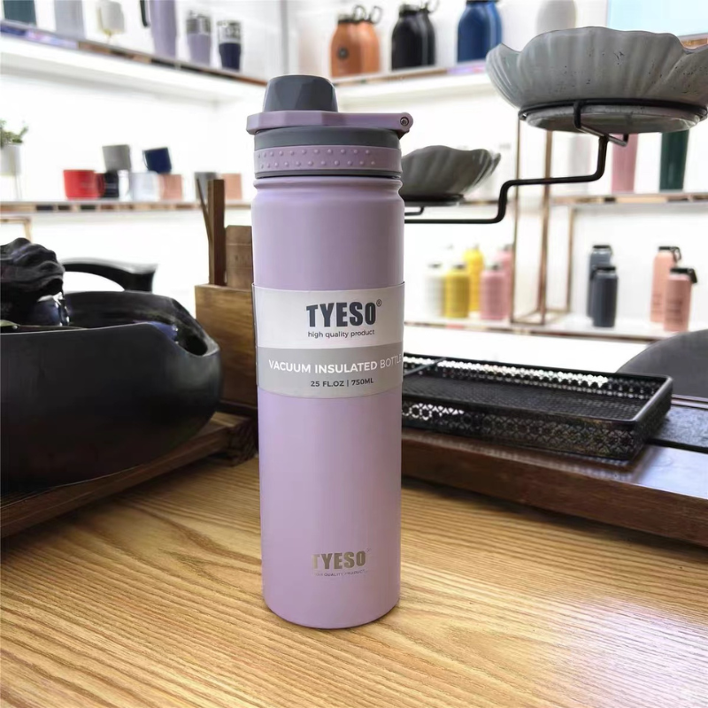 SG Ready Stock Tyeso Large Capacity Double-Walled Stainless Steel Coffee Cup Portable Outdoor Sports Bottle