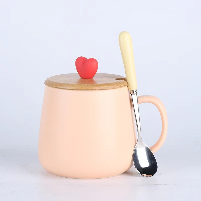 Teacher's Day Gift 450ml Macaron-colored Ceramic Coffee Cup - Perfect Couples Mug