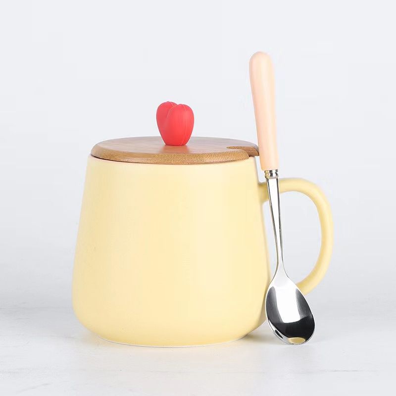 Teacher's Day Gift 450ml Macaron-colored Ceramic Coffee Cup - Perfect Couples Mug