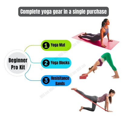 Ready Stock Premium TPE Yoga Mat Non-Slip Eco-Friendly Fitness Exercise Mat with Strap