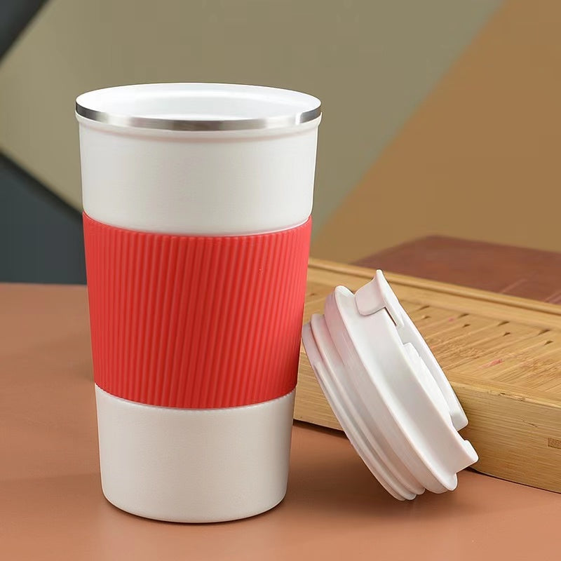 Stainless Steel Vacuum Coffee Cup With Ceramic Outer Coating