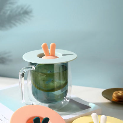 Cute Cartoon Silicone Cup Lid