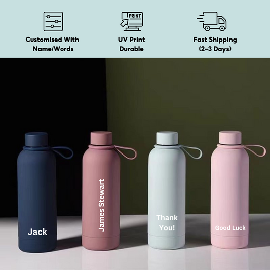 Teacher's Day Gift Customised 500ml Double Vacuum 304 Stainless Steel Small Mouth Coke Insulation Cup Sports Big Belly Portable Outdoor Wate Bottler