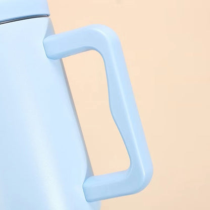 Teacher's Day Gift Customised 1200ml Large Capacity Car Cup with Handle & Straw Stainless Steel Cup Perfect For Coffee & Tea