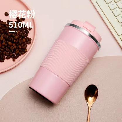 Teacher's Day Gift Portable Stainless Steel Thermal Coffee Cup Leakproof Travel Tumbler