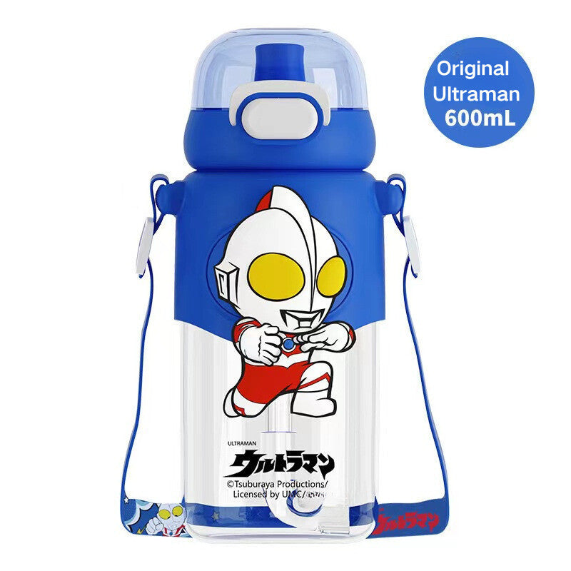 Sanrio Kids Tritan Water Bottle 100% BPA-Free Cute Adorable Portable Drink Cup Ultraman Kuromi Cinnamoroll Pompompurin