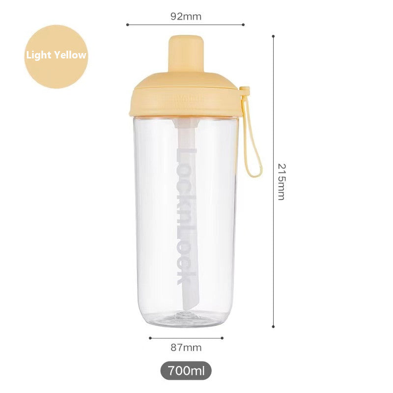 LocknLock Milk Tea Cup Large Capacity 700ml Water Bottle Tritan Plastic Straw Cup  Reusable Pearl Compatible Cup