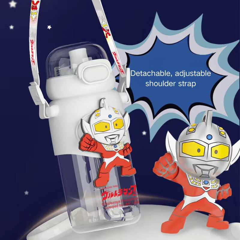 Sanrio Kids Tritan Water Bottle 100% BPA-Free Cute Adorable Portable Drink Cup Ultraman Kuromi Cinnamoroll Pompompurin