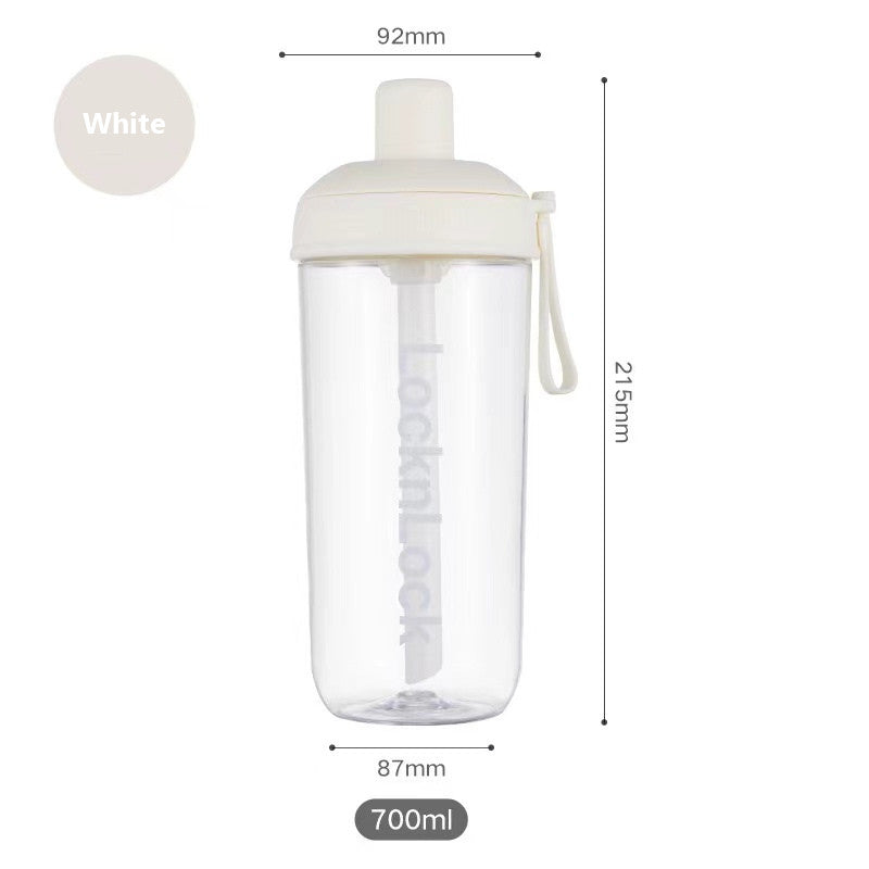 LocknLock Milk Tea Cup Large Capacity 700ml Water Bottle Tritan Plastic Straw Cup  Reusable Pearl Compatible Cup