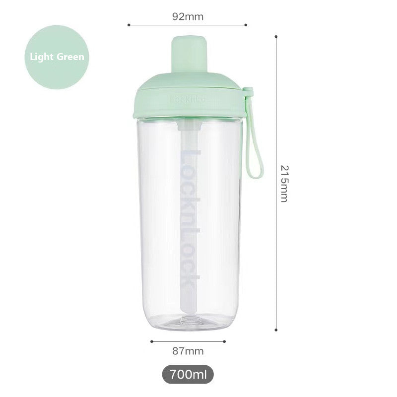 LocknLock Milk Tea Cup Large Capacity 700ml Water Bottle Tritan Plastic Straw Cup  Reusable Pearl Compatible Cup