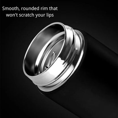 Gift Vacuum Insulated Stainless Steel Thermos Cup Frosted Temperature Display Water Bottle