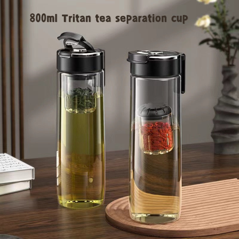 SG Ready Stock 800ml Tritan Magnetic Tea Separation Water Cup Large Capacity Tea Cup