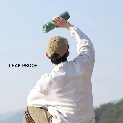 TYESO Thermal Tumbler Flask Water Bottle Vacuum Insulated Stainless Steel Coffee Car Cup 600ml/750ml Portable Straw Cup