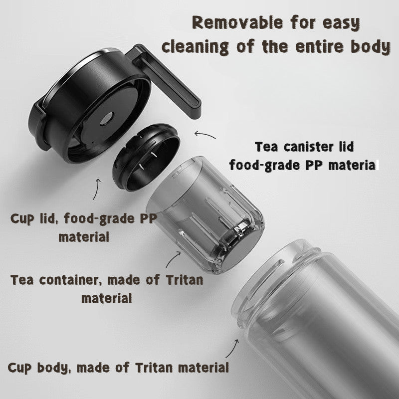 SG Ready Stock 800ml Tritan Magnetic Tea Separation Water Cup Large Capacity Tea Cup