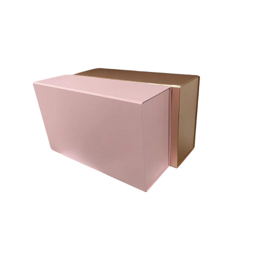 Elegant Rose Gold and Cyan Magnetic Cosmetic Box High-Quality Folding Gift Packaging Luxury Gift Box