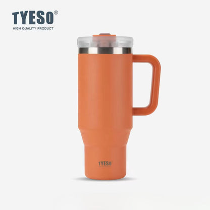 Tyeso Large Vacuum Insulated Coffee Cup 1200ml Stainless Steel Thermal Flask Tumbler Water Bottle Ice Cool Car Cup