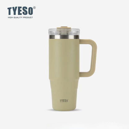 Tyeso Large Vacuum Insulated Coffee Cup 1200ml Stainless Steel Thermal Flask Tumbler Water Bottle Ice Cool Car Cup