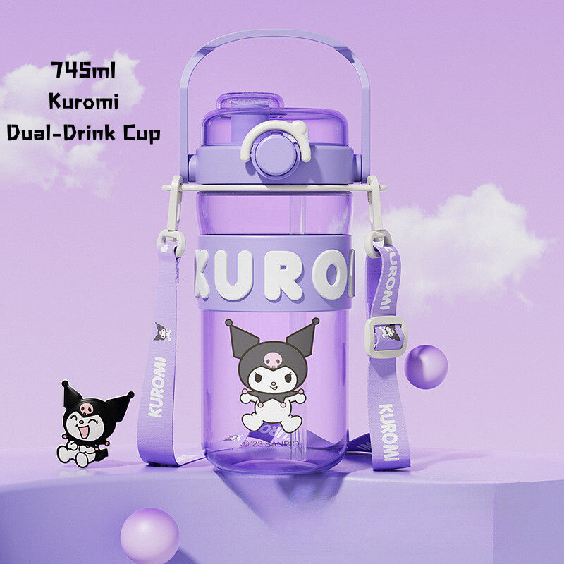 SG Ready Stock Sanrio Kids Tritan Water Bottle BPA Free Cute & Portable Direct Drink Cup Children Xmas Gift Straw Cup