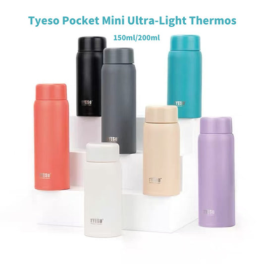 SG Ready Stock Xmas Gifts Tyeso Pocket Mini Ultra-Light Thermos Insulated Small Coffee Cup