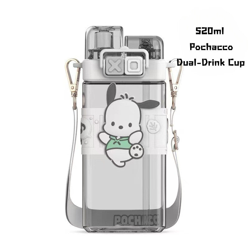 SG Ready Stock Sanrio Kids Tritan Water Bottle BPA Free Cute & Portable Direct Drink Cup Children Xmas Gift Straw Cup