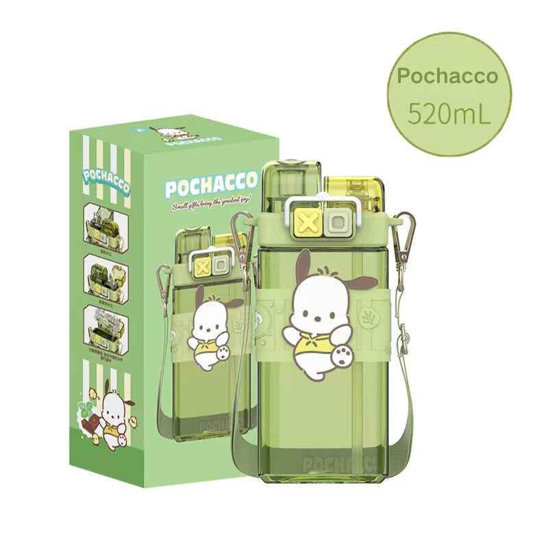 SG Ready Stock Sanrio Kids Tritan Water Bottle BPA Free Cute & Portable Direct Drink Cup Children Xmas Gift Straw Cup