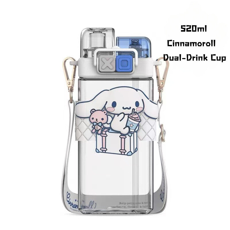 SG Ready Stock Sanrio Kids Tritan Water Bottle BPA Free Cute & Portable Direct Drink Cup Children Xmas Gift Straw Cup