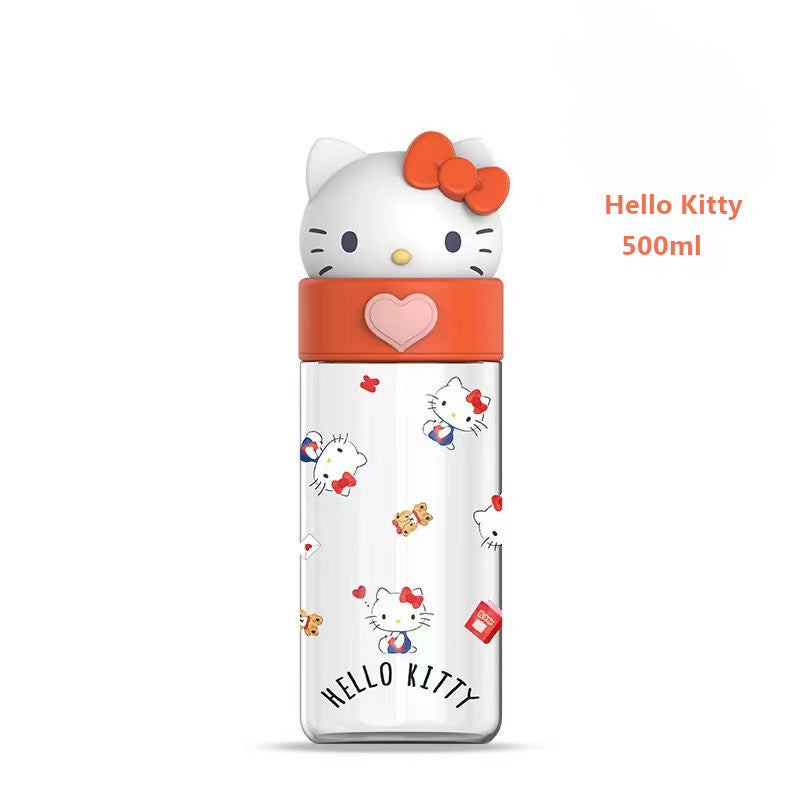 SG Ready Stock Sanrio Kids Tritan Water Bottle BPA Free Cute & Portable Direct Drink Cup Children Xmas Gift Straw Cup