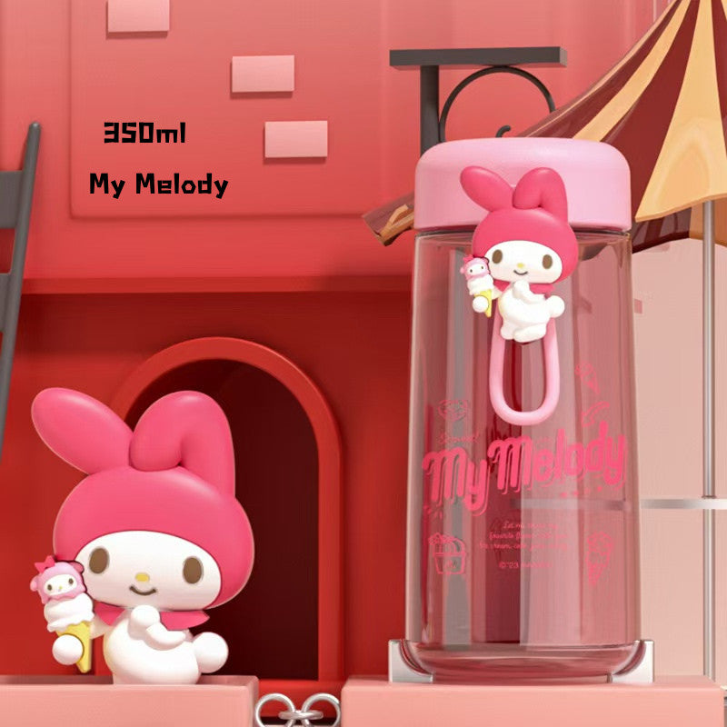 SG Ready Stock Sanrio Kids Tritan Water Bottle BPA Free Cute & Portable Direct Drink Cup Children Xmas Gift Straw Cup