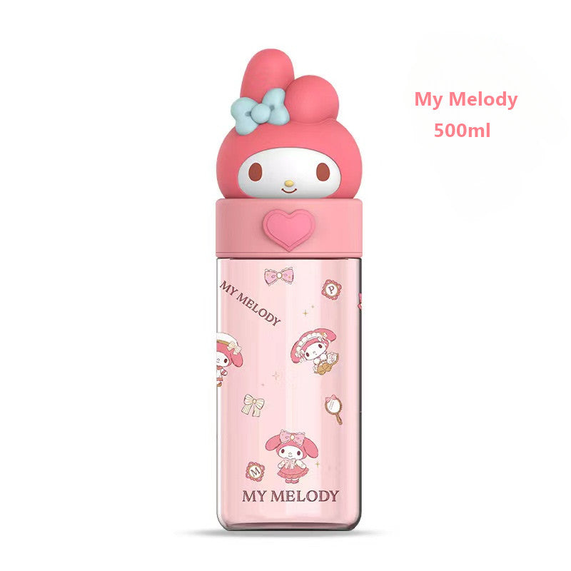 SG Ready Stock Sanrio Kids Tritan Water Bottle BPA Free Cute & Portable Direct Drink Cup Children Xmas Gift Straw Cup