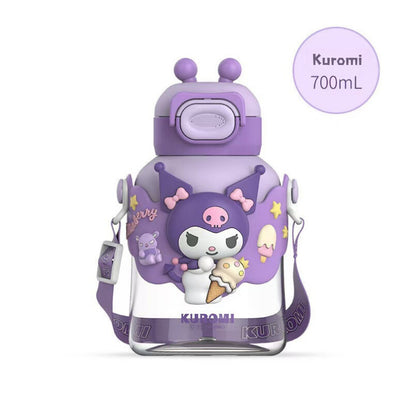 SG Ready Stock Sanrio Kids Tritan Water Bottle BPA Free Cute & Portable Direct Drink Cup Children Xmas Gift Straw Cup