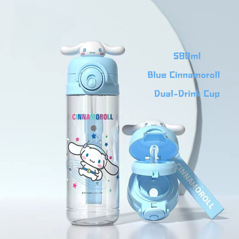 SG Ready Stock Sanrio Kids Tritan Water Bottle BPA Free Cute & Portable Direct Drink Cup Children Xmas Gift Straw Cup