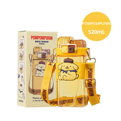 SG Ready Stock Sanrio Kids Tritan Water Bottle BPA Free Cute & Portable Direct Drink Cup Children Xmas Gift Straw Cup