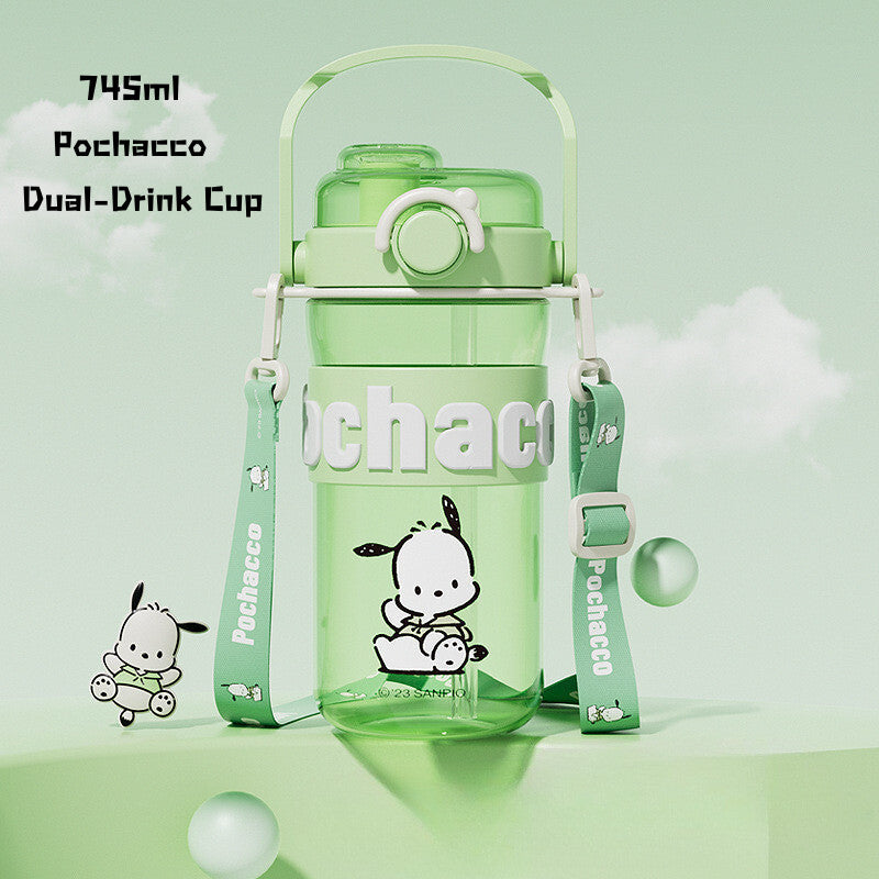 SG Ready Stock Sanrio Kids Tritan Water Bottle BPA Free Cute & Portable Direct Drink Cup Children Xmas Gift Straw Cup