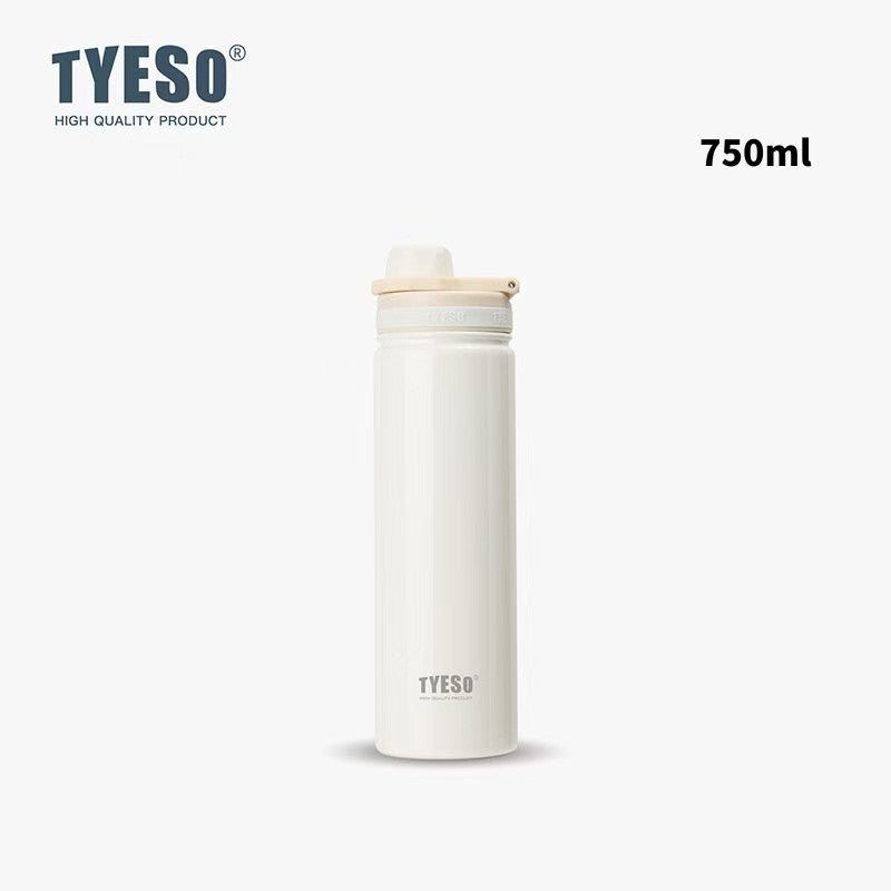 SG Ready Stock Tyeso 1200ml Large Sports Water Bottle with Handle Vacuum Insulated Double-Layer Stainless Steel Cup