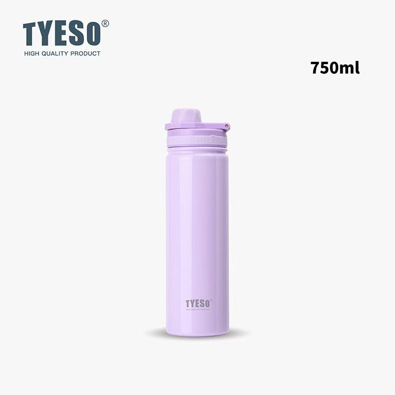 SG Ready Stock Tyeso 1200ml Large Sports Water Bottle with Handle Vacuum Insulated Double-Layer Stainless Steel Cup