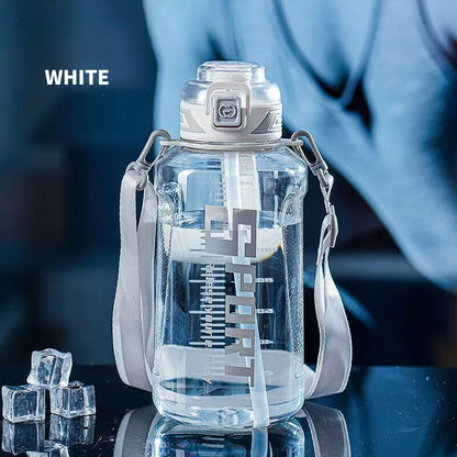 SG Ready Stock 2.5L Tritan Ton-Ton Bucket Large Capacity Outdoor Sports Water Bottle Portable High-Temperature Water Cup