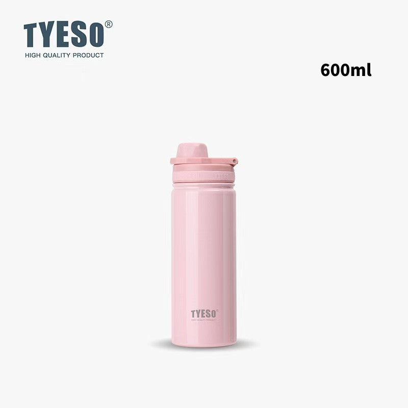 SG Ready Stock Tyeso 1200ml Large Sports Water Bottle with Handle Vacuum Insulated Double-Layer Stainless Steel Cup