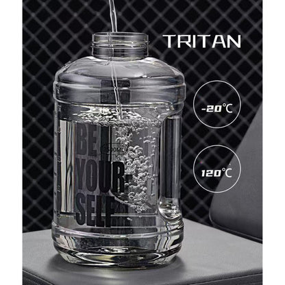 SG Ready Stock 2.5L Tritan Ton-Ton Bucket Large Capacity Outdoor Sports Water Bottle Portable High-Temperature Water Cup