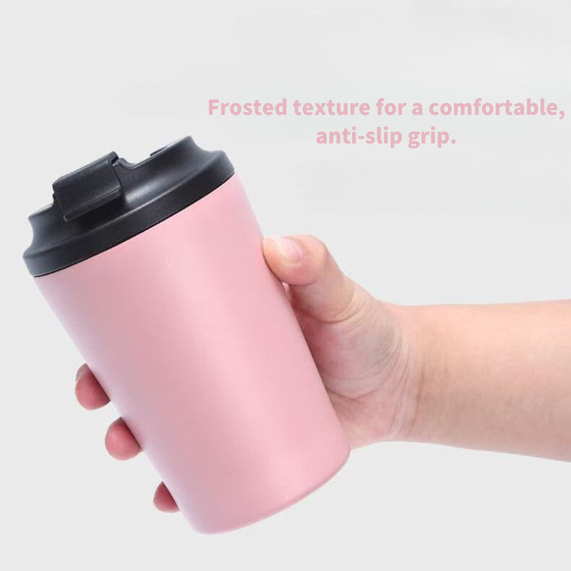 SG Ready Stock 12oz Measuring Milk Cup 304 Stainless Steel Insulated Cup Coffee Car Cup