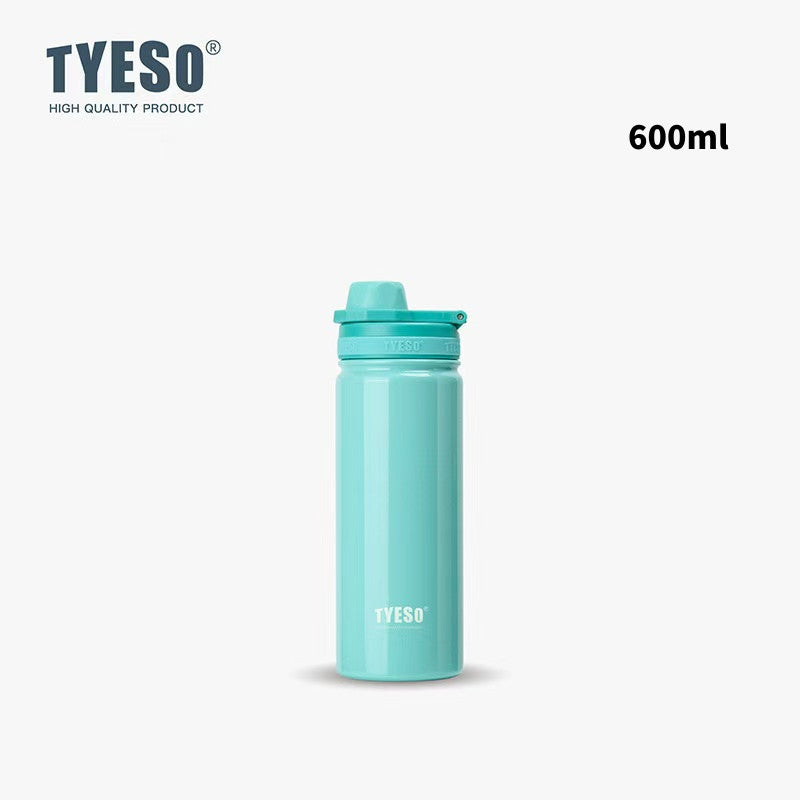 SG Ready Stock Tyeso 1200ml Large Sports Water Bottle with Handle Vacuum Insulated Double-Layer Stainless Steel Cup