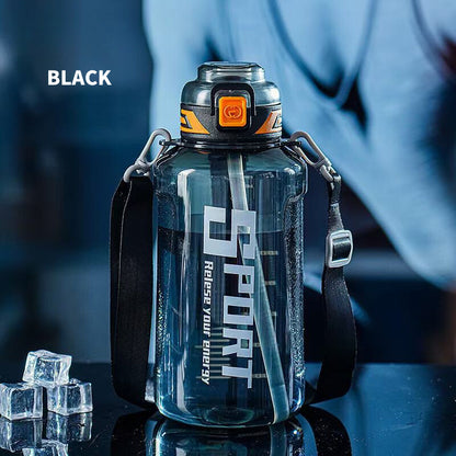 SG Ready Stock 2.5L Tritan Ton-Ton Bucket Large Capacity Outdoor Sports Water Bottle Portable High-Temperature Water Cup