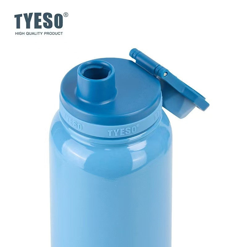 SG Ready Stock Tyeso 1200ml Large Sports Water Bottle with Handle Vacuum Insulated Double-Layer Stainless Steel Cup