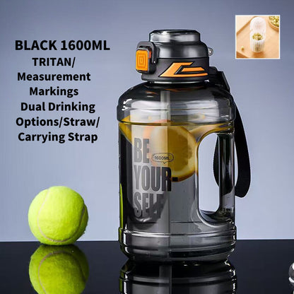 SG Ready Stock 2.5L Tritan Ton-Ton Bucket Large Capacity Outdoor Sports Water Bottle Portable High-Temperature Water Cup