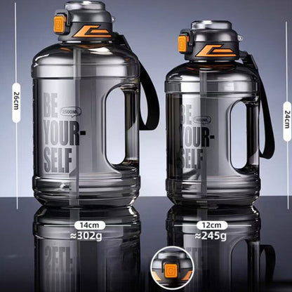 SG Ready Stock 2.5L Tritan Ton-Ton Bucket Large Capacity Outdoor Sports Water Bottle Portable High-Temperature Water Cup