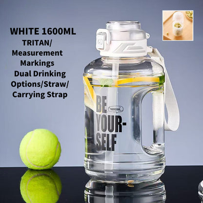 SG Ready Stock 2.5L Tritan Ton-Ton Bucket Large Capacity Outdoor Sports Water Bottle Portable High-Temperature Water Cup