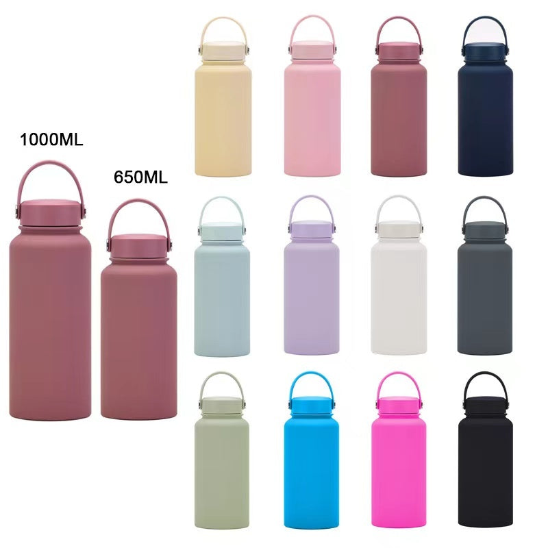 Teacher's Day Gift SG Ready Stock 650ml Stainless Steel Thermal Vacuum Flask Wide Mouth Water Bottle