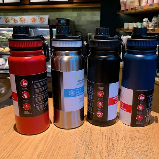 SG Ready Stock 1000ml Large Capacity Outdoor Sports Water Bottle/304 Stainless Steel Insulation Cup/Thermal Vacuum Flask/Creative Portable Traving Cup