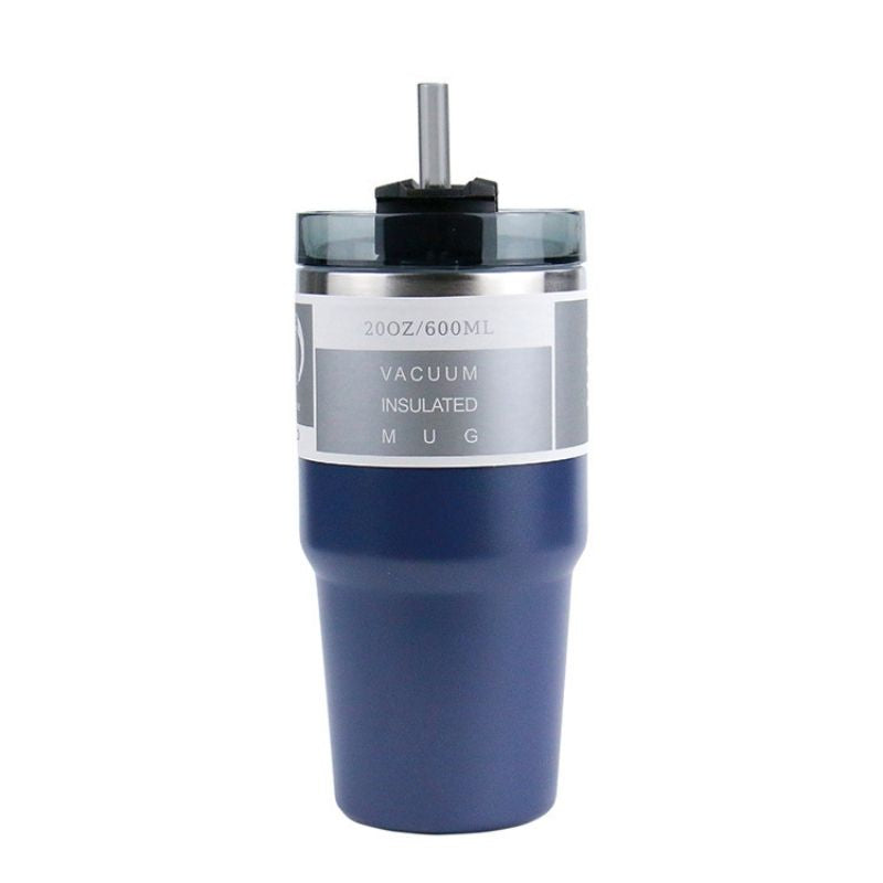 Stainless Steel Car Cup with straw lid thermal tumbler mug & Coffee cup