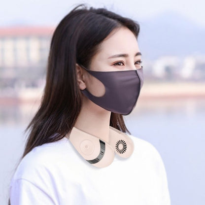 Teacher's Day Gift Rechargeable Portable USB Leafless Cooling Outdoor Sports Personal Hanging Neck Fan
